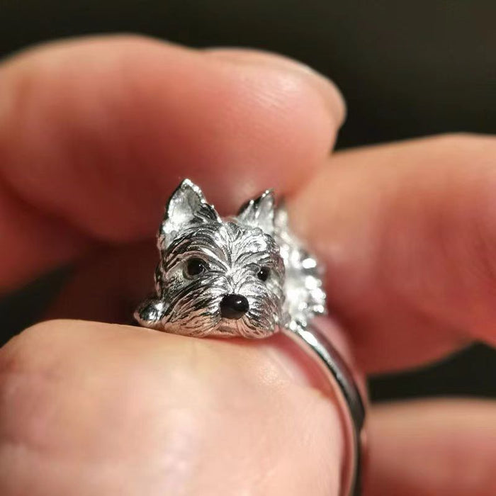 Wholesale Unique and niche design of puppy ring, exquisite gift, index finger ring for women