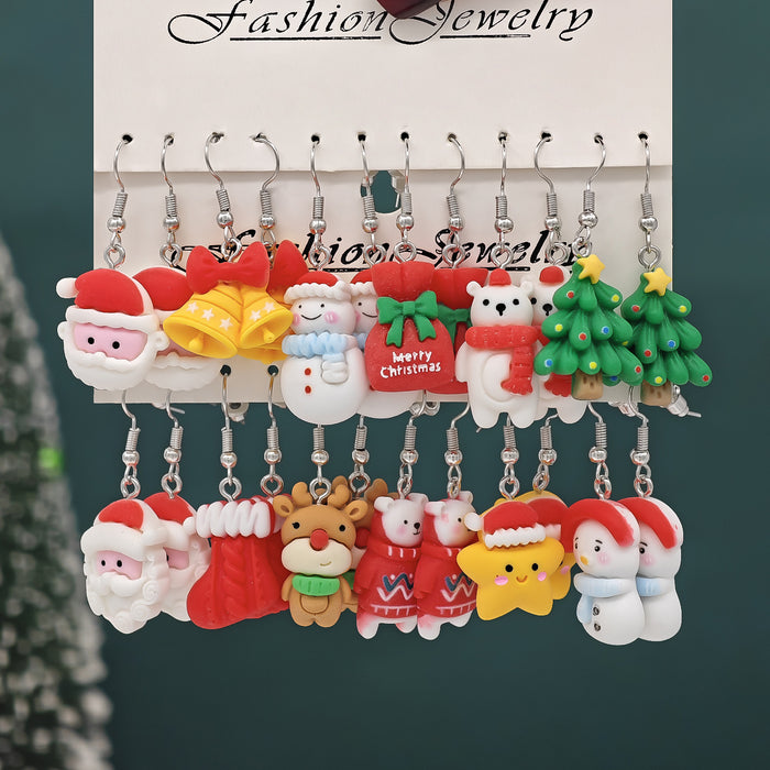 Wholesale Unique Creative Christmas Carnival Earrings