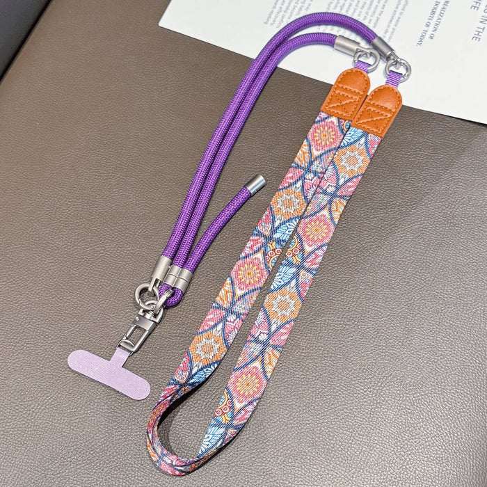 Wholesale Retro Silicone Phone Lanyard Adjustable Crossbody Wrist Strap