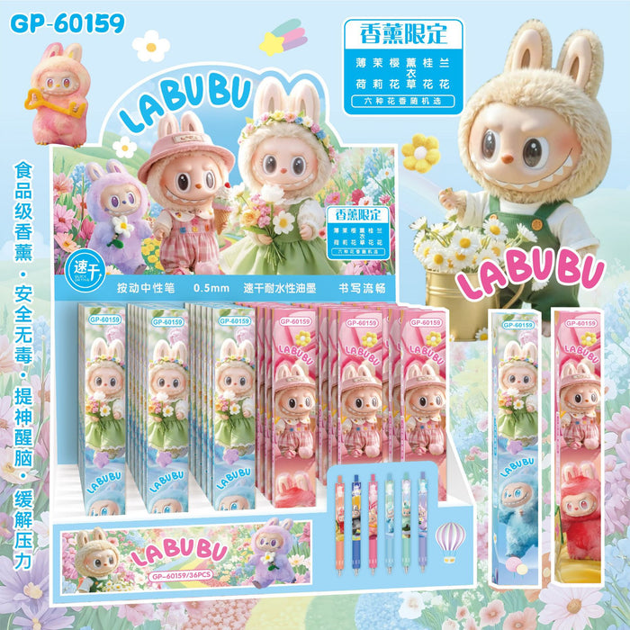 Wholesale 6pcs Push pen color non-slip silicone writing pen students daily examination pen black gel pen