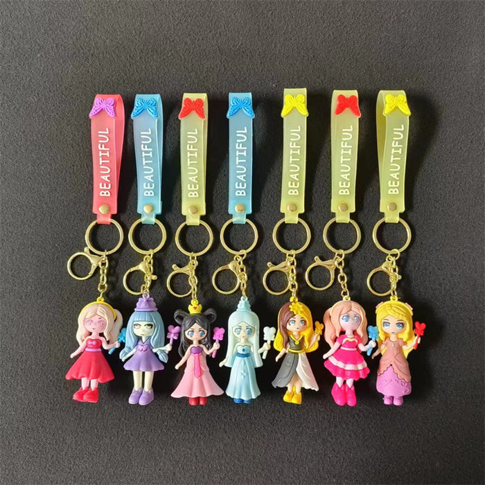 Wholesale Cartoon Silicone Doll Keychain JDC-KC-HaoXi003