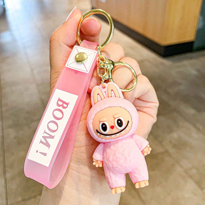Wholesale Creative Little Sheep Keychain Girls Bag Pendant Cartoon Cute Stereo Soft Plastic Doll Doll School Bag Pendant