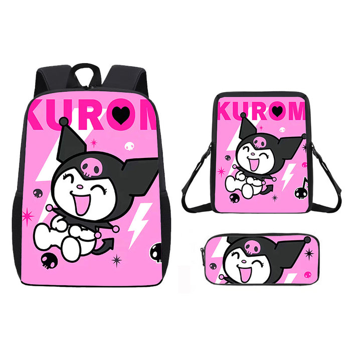 Wholesale Backpack Satchel Pencil Case Three-piece Student Schoolbag