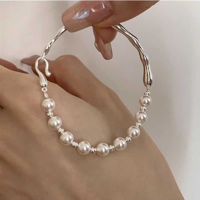 Wholesale Pure silver bracelet, bead, niche temperament, versatile accessory