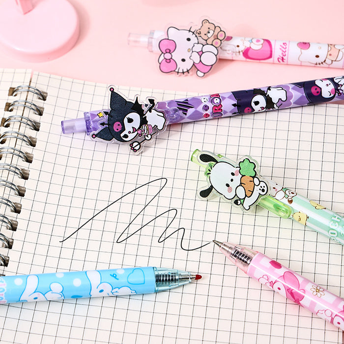 Wholesale 48pcs/box Cute acrylic patch press pen cartoon neutral pen press signature pen black