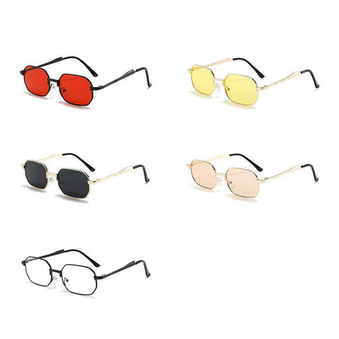Wholesale New personalized sunglasses, retro polygonal sunglasses, street photography fashion sunglasses