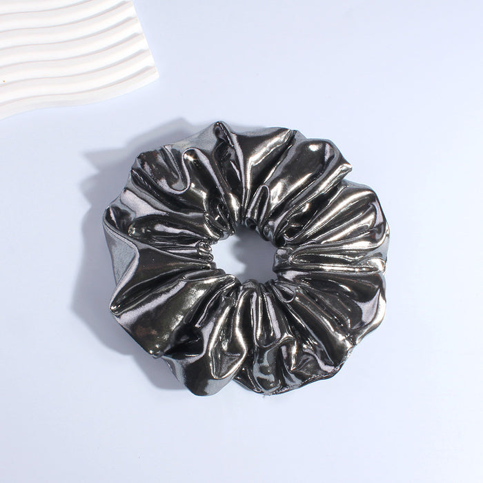 Wholesale Leather and fabric large Hair Scrunchies
