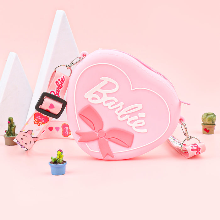 Wholesale Cartoon Silicone Zip Coin Purse for Kids Cute Crossbody Bag for Earphones MOQ≥5