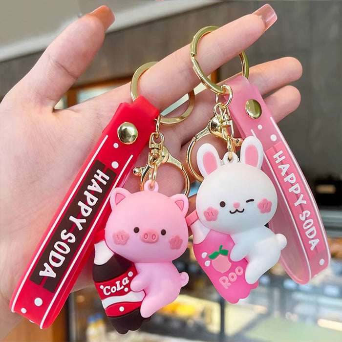 Wholesale Cute Animal Bubble Water Backpack Bag Pendant