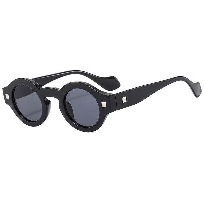 Wholesale Round frame sunglasses, personalized wide edge sunglasses with myopia sunglasses