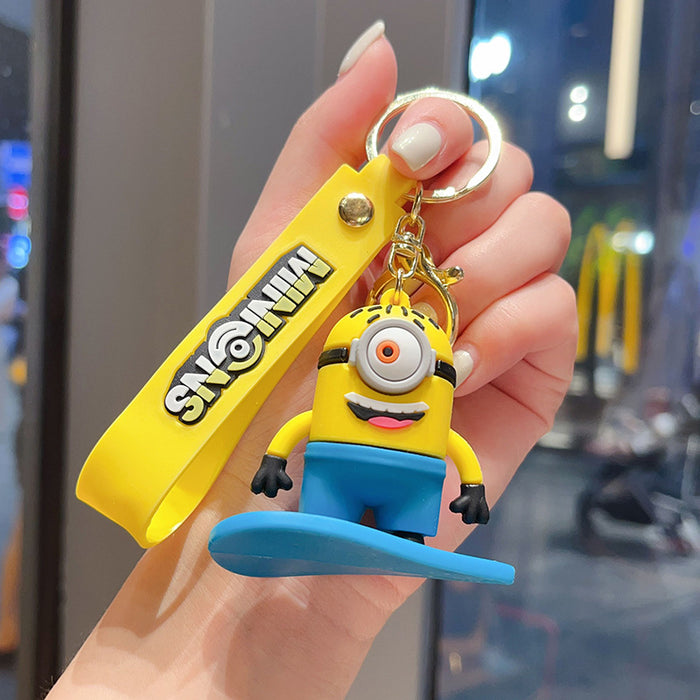 Wholesale Surfing Doll Keychain Beach Skateboard Doll