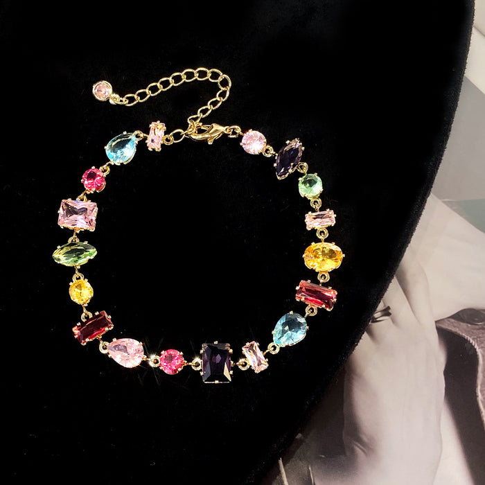 Wholesale Pink four-leaf clover necklace,  earrings,  and bracelet