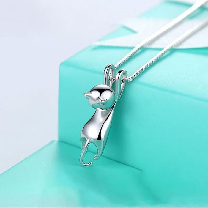 Wholesale Original niche creative plain silver necklace fashion gift simple pendant accessory
