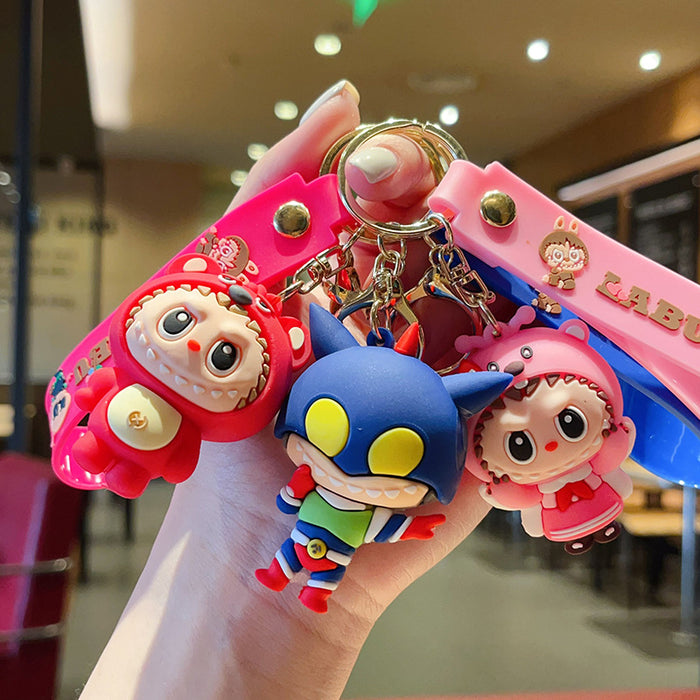 Wholesale Cartoon Keychain  Strawberry Bear Car Keychain