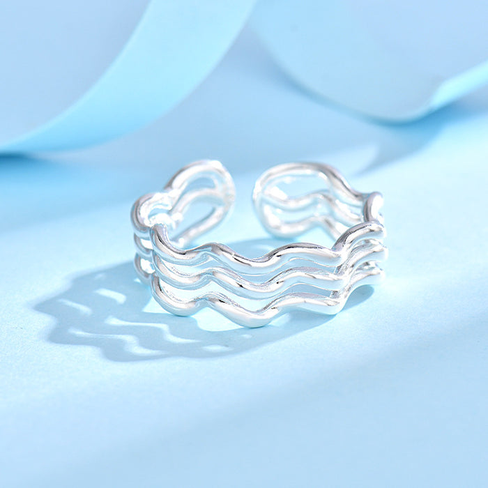 Wholesale Plain ring, simple temperament, niche design, open-ended ring accessory