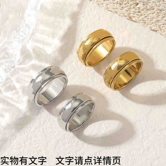 Wholesale Rotating high-grade titanium steel non fading ring, stainless steel ring jewelry