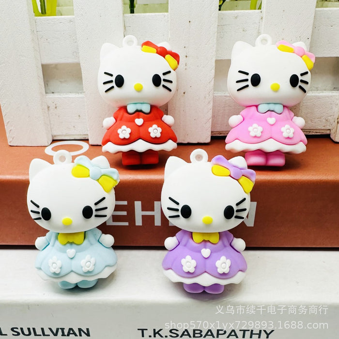 Wholesale Keychain Ring Car Keychain Gift DIY Soft Rubber