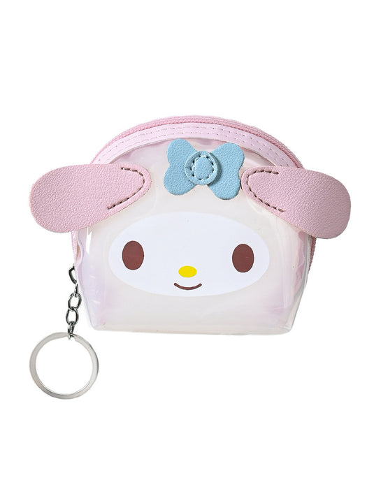 Wholesale Casual Transparent Jelly Anime Cartoon Coin Purse Earphone Storage Pouch