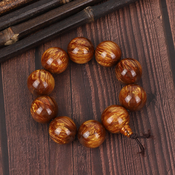 Wholesale Golden Sea Willow Hand String Buddha Pagoda Single Circle Buddha Bead National Style Jewelry