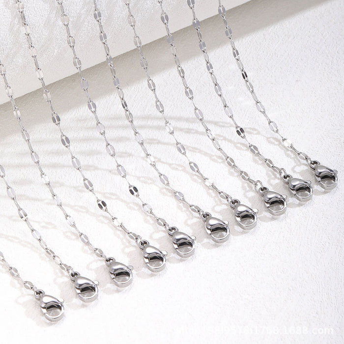 Wholesale Titanium steel stainless steel necklace, fine collarbone neck electroplated jewelry