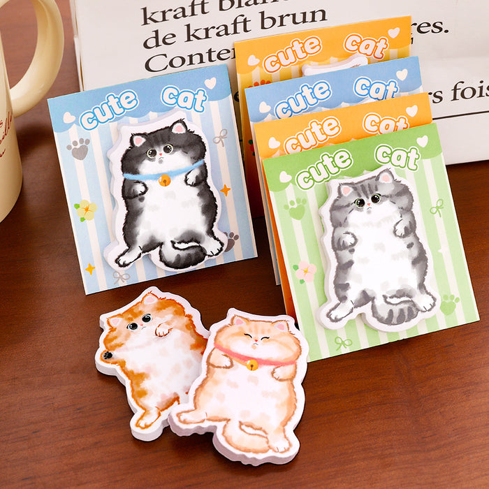 Wholesale Cute Cat Shaped Sticky Notes for Students - Everyday Stationery minimum quantity: 2