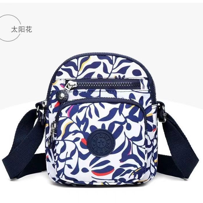 Wholesale Women' s canvas bag portable ladies messenger bag Oxford cloth casual shoulder bag vertical small bag