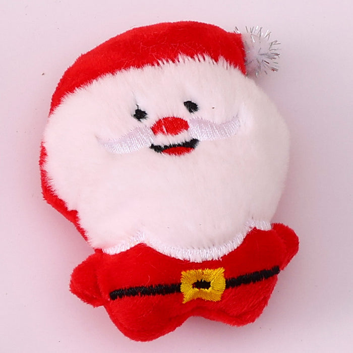Wholesale Christmas Brooch Cute Plush Christmas Accessories Cartoon Pin Decorations Clothing Accessories
