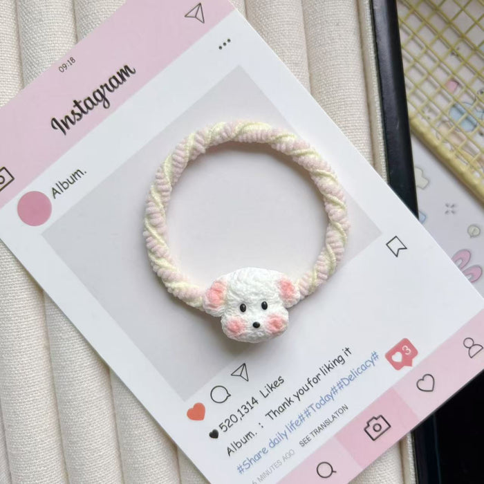 Wholesale Puppy Hair Ring Rope Rubber Band Mori Style Hair Accessories