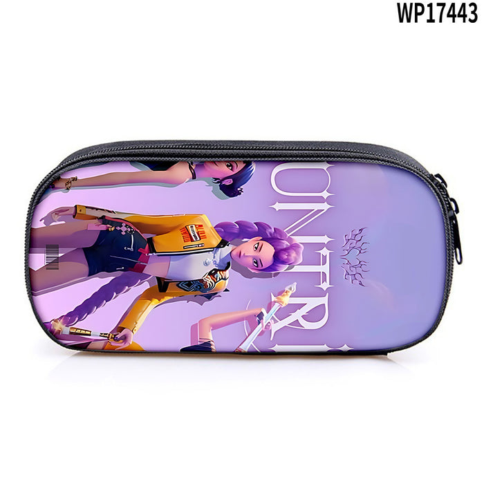 Wholesale K-POP Printed pencil case,  primary and secondary school stationery bag