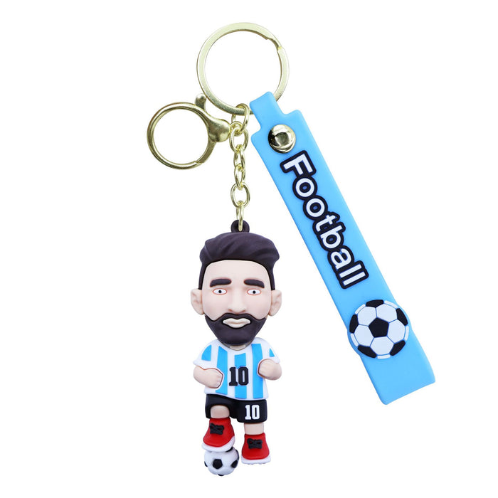 Wholesale 10pcs World Cup Football Star Keychain