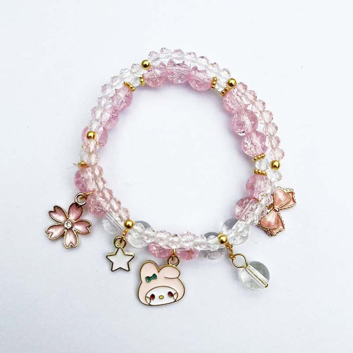 Wholesale Crystal Bracelet Pendant Beaded Bracelet Cute and Sweet Girlfriend Gift