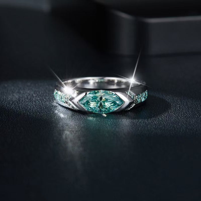 Wholesale Light luxury temperament ring, zircon ring, personalized diamond inlaid ring
