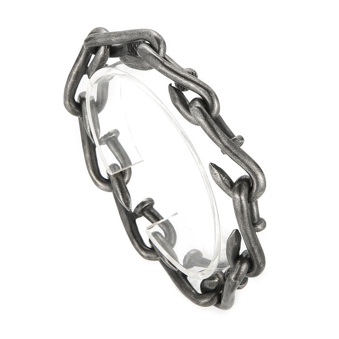 Wholesale Hook Clasp Titanium Steel Men's Bracelet JDC-BT-KaLun006