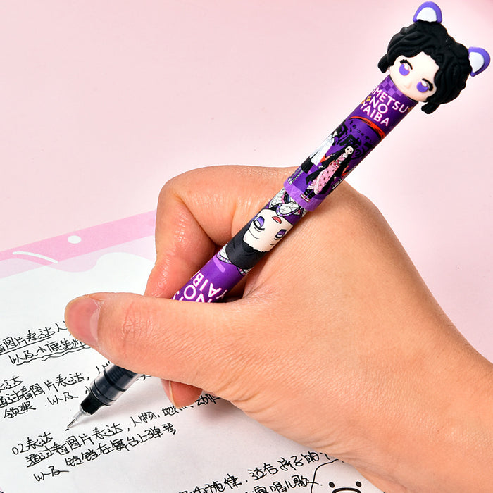 Wholesale Cartoon Student Gel Pen,  Cute Replaceable Core Straight Liquid Quick-Drying Ball Pen