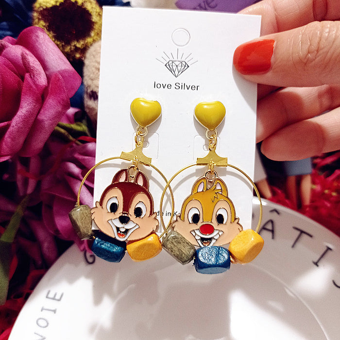 Wholesale Cartoon Resin Cute Earrings JDC-ES-Xingj042