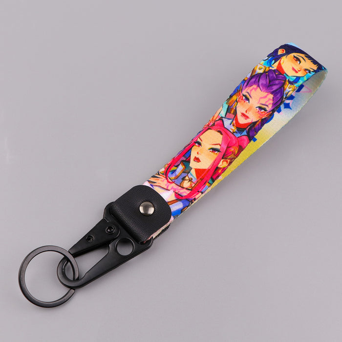 Wholesale Anime K-pop Alloy Keychain Pendant Keychain Chain Leather