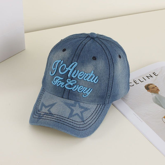Wholesale Cowboy hat, casual duckbill hat, sun visor hat, embroidered letter versatile hat