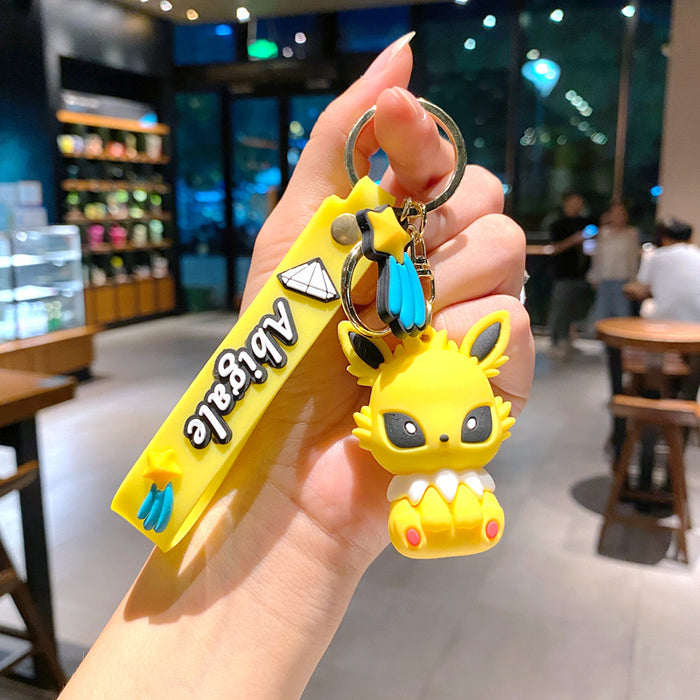 Wholesale Creative keychain cartoon figurine car keychain couple bag pendant