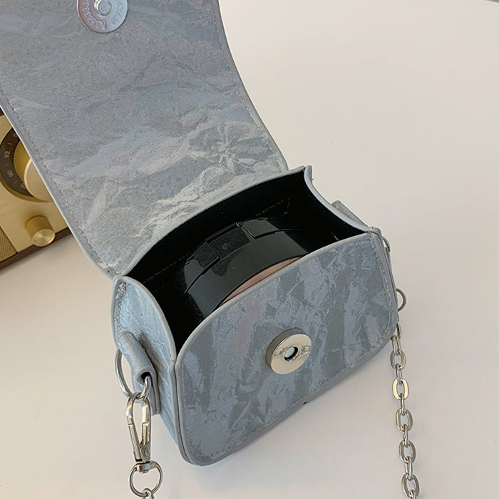Wholesale Niche design texture chain bag small square bag commuting shoulder crossbody bag