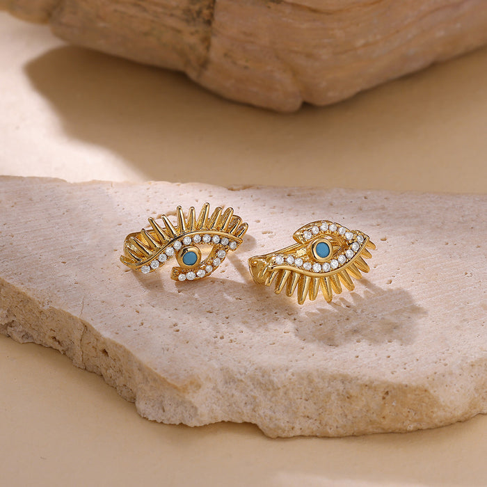 Wholesale Blue Eye Demon Eye Earrings,  Light Luxury Angel Eyes