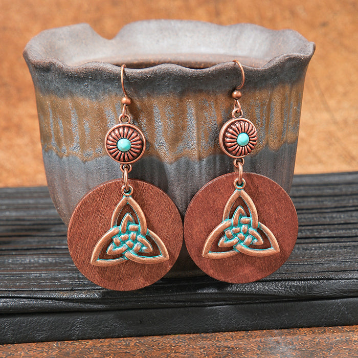 Wholesale Bohemian Tassel Geometric Earrings - Retro Ethnic Style Fashion Accessory MOQ≥2