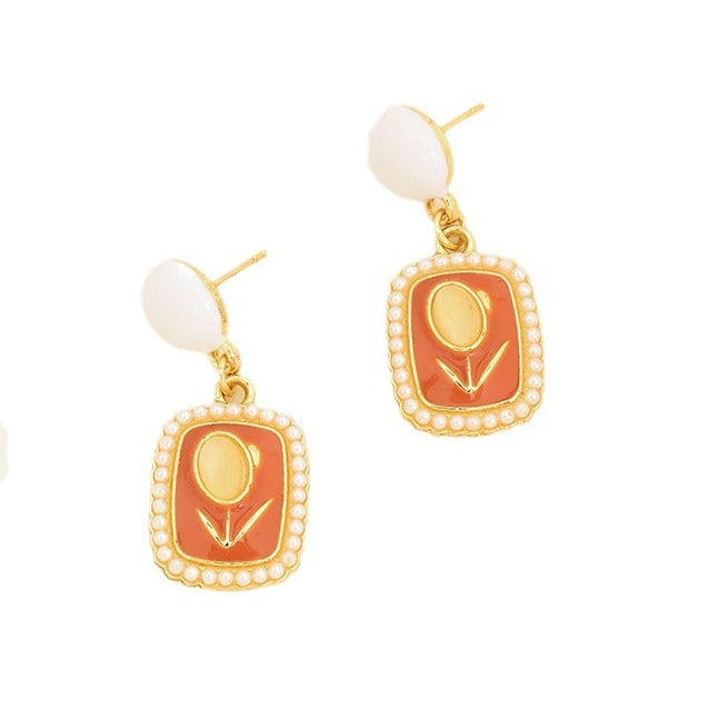 Wholesale Earrings Pearl Retro Earrings Exquisite Earrings