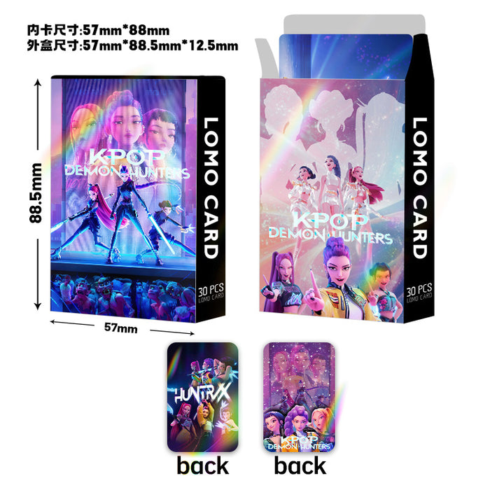 Wholesale 60pcs Laser flash card double-sided LOMO card anime peripheral box