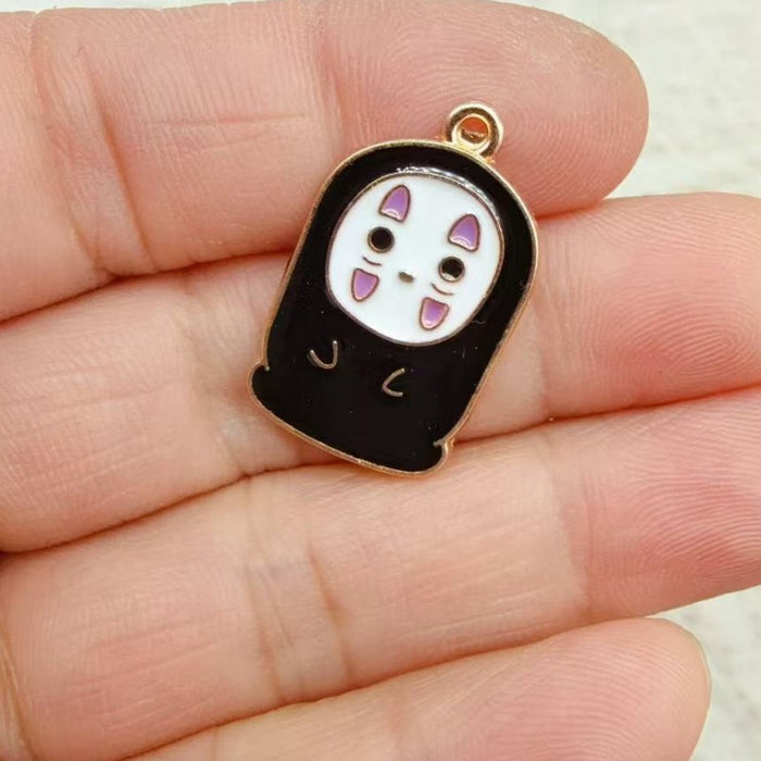 Wholesale 10pcs Anime Alloy Oil Drip DIY Pendant Decoration Ornament