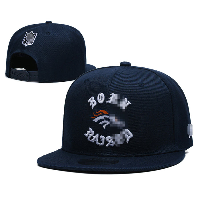 Wholesale Football Team Hat  Embroidered Flat-Brimmed Hat Outdoor Sun Protection Visor