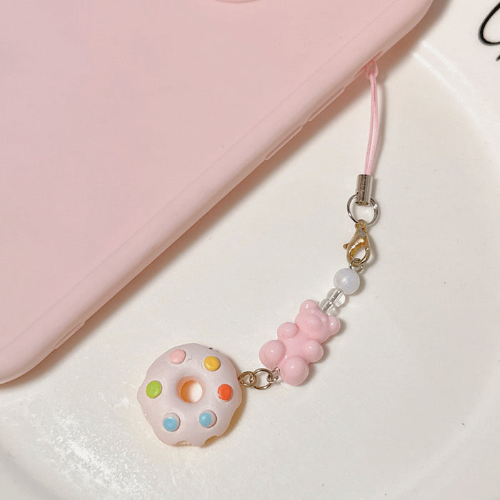 Wholesale Beaded Mobile Phone Chain Goo Card Pendant Cute Niche Ins Hanging Simple
