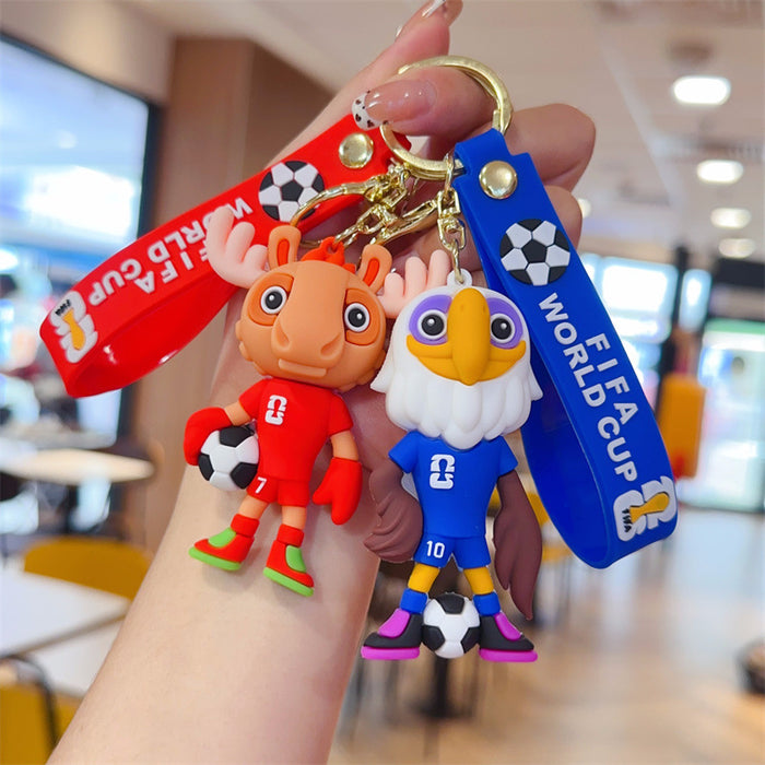 Wholesale Mascot keychain pendant soccer ball pendant