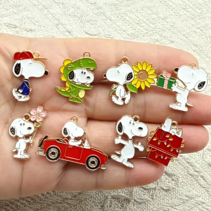 Wholesale 10 PCS Cute and able cartoon-style alloy enamel DIY Charms
