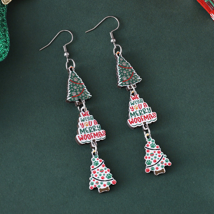 Wholesale Christmas Glitter Earrings JDC-ES-ChuLian014