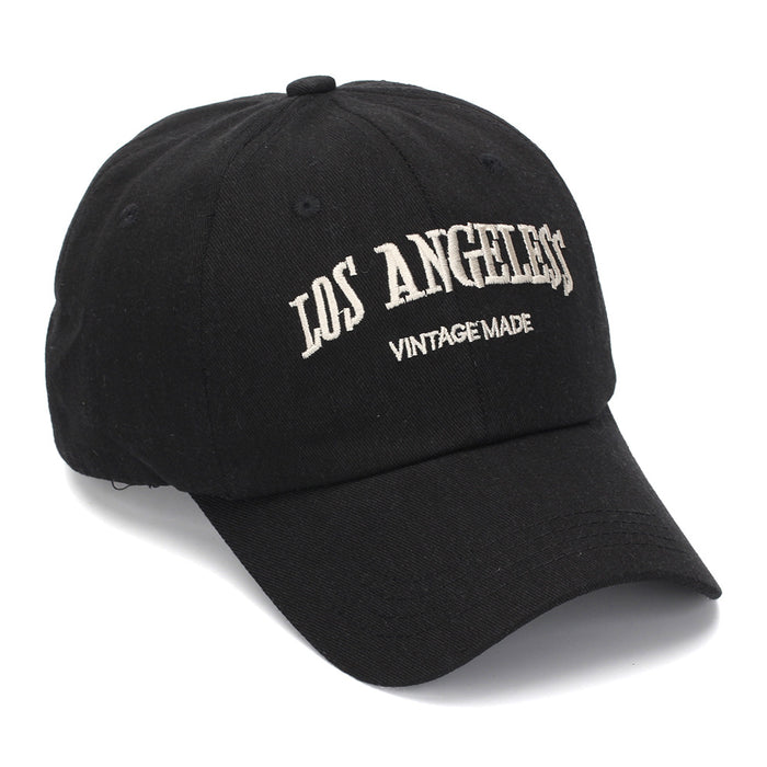 Wholesale Vintage Letter Embroidered Unisex Washed Cotton Baseball Cap Fashion Accessory Gift